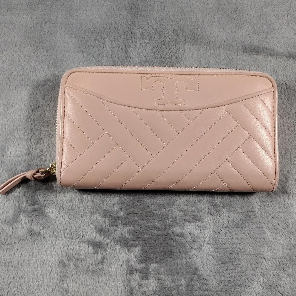 Tory Burch Alexa Blush Pink Wallet